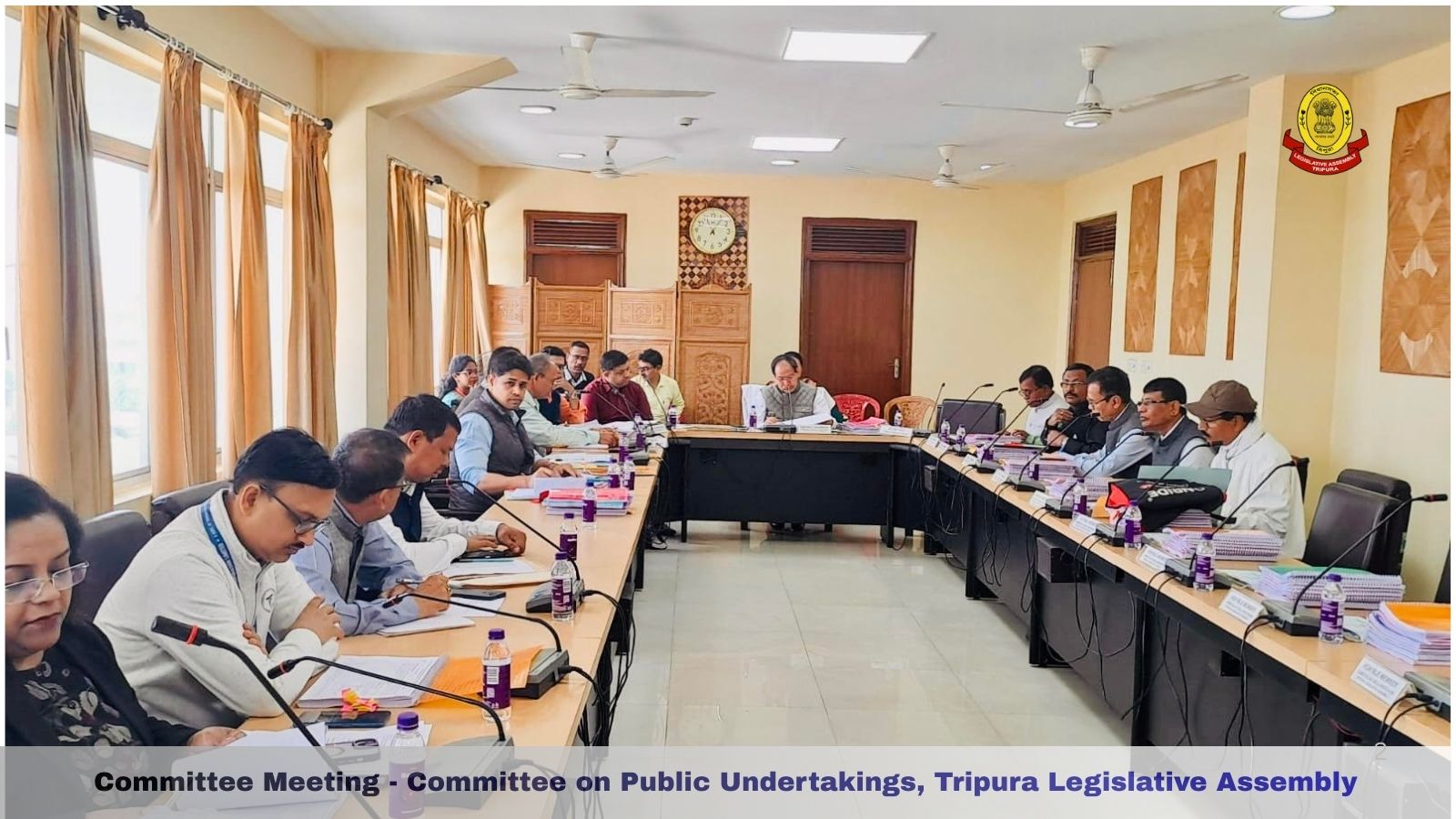 The meeting of the Committee on Public Undertakings of the Tripura Leg...